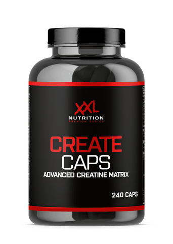 Unleash your performance with Create Caps, the advanced creatine capsules from XXL Nutrition.