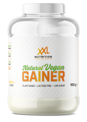  Achieve healthy weight gain with Natural Vegan Gainer from XXL Nutrition.