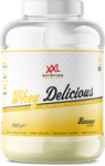 Indulge in Whey Delicious, the top-rated whey protein powder Banana by XXL Nutrition in Curacao. 