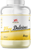 Indulge in Whey Delicious, the top-rated whey protein powder Banana by XXL Nutrition in Curacao. 