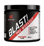 Supercharge your training sessions with the electrifying XXL Nutrition Blast! Pre Workout, boasting the irresistible fusion of fruit punch. Discover this exhilarating pre-workout formula exclusively at Mangusa Hypermarket.