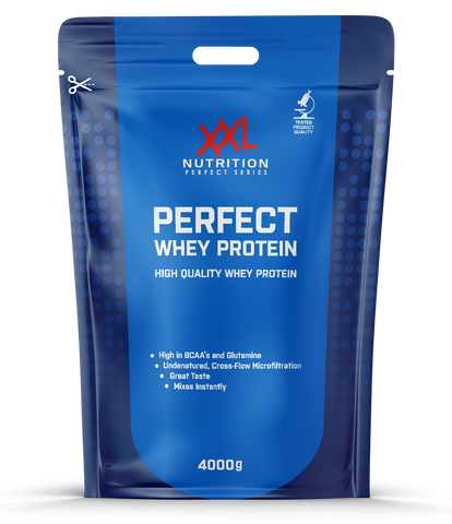Fuel your fitness journey with Perfect Whey Protein by XXL Nutrition, available in Curacao at Mangusa Hypermarket.
